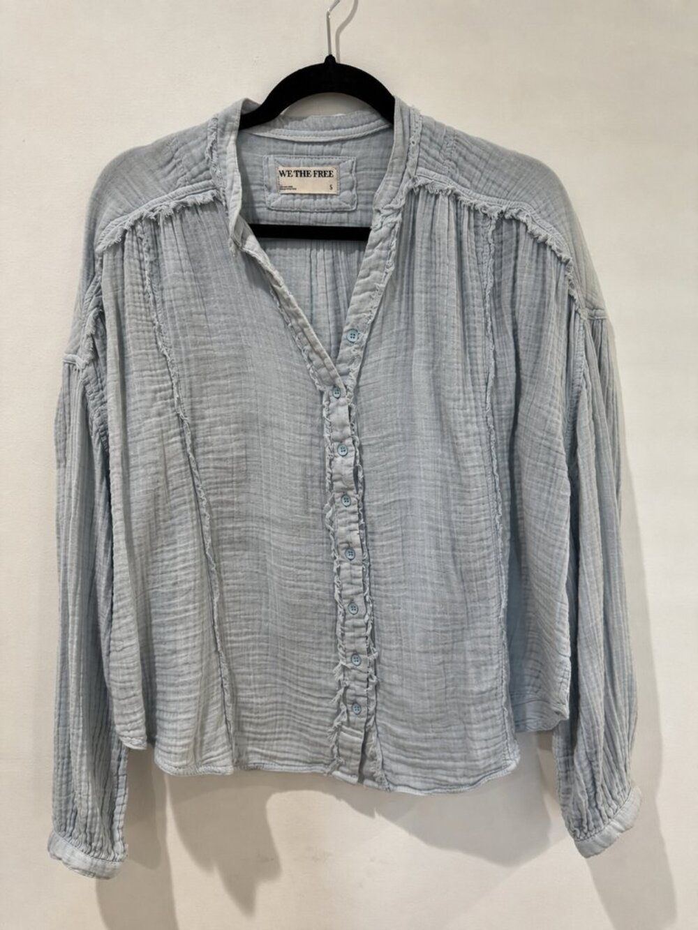 Free People / We The Free Blue Top | Size S